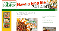 Desktop Screenshot of pancitngtagamalabon.com